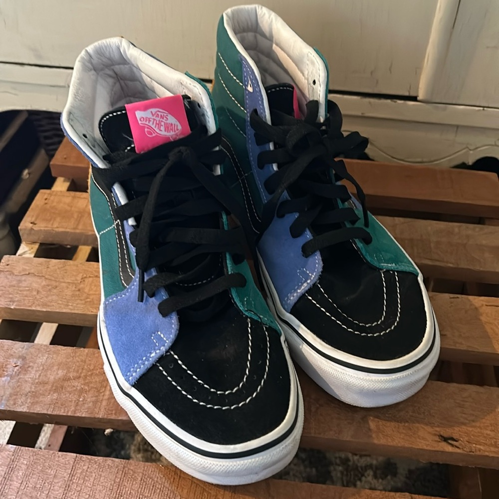 Multi-color Women’s Vans High Tops Size 8.5